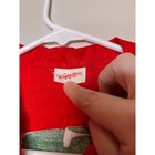 1940s Wayne Maid Christmas Holiday Postcards Santa Poinsettias Tunic Shirt Xl