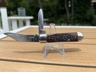 Vintage 1979 Case Xx 6235-1 2 Jack Delrin Folding Pocket Knife One Dot