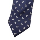 Lauren Ralph Lauren Mens Tie Navy Paisley Silk Necktie Handmade New Without Tag
