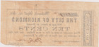 City Of Richmond Virginia 1862 10 Cents Obsolete Va Bill Old Civil War Note
