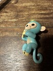 Fingerlings - Interactive Baby Monkey - Zoe  turquoise Blue With Blonde Hair 