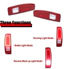 Pair Red Led Tail Lights For 1967-1972 Ford Truck F100 250 350 E100 E200 Bronco