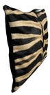 Genuine Zebra Hide Skin Cushion   Pillow Mane 18  X 18  - New - Spectacular   z2
