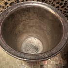 Vintage Silver Plated Ice Bucket Double Handles Pedestal Base