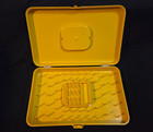 Vintage Plastic Wil-hold Wilson Gold Sewing Thread Bobbin Box Case Usa