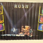 Vtg Rush Poster 1982 Exit Stage Left Cat Label Rock 1980s Garage Art 33 5  X 22 