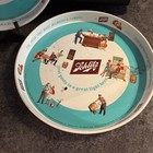 2 Vintage 1962 Schiltz Brewing Co Milwaukee Metal Beer Serving Tray
