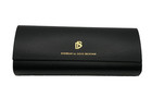 New David Beckham Eyeglasses Black Hard Shell Case Cleaning Cloth