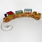 Vintage 1960s Brio Wooden Pull Train Made In Sweden     3 Colorful Cars 1 Engine