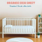 Organic Baby Crib Sheets For Boys   Girls   100  Organic Cotton Fitted Crib S   