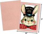 Vintage Easter Cards 20 Pcs Retro Bunny Greeting Card Assorted Blank Notes Cards