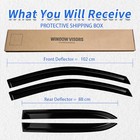 Window Rain Guards Compatible 2019-2025 Dodge Ram 19-23 Dodge Ram 1500 Crew Cab