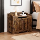 Chest Storage Trunk Wooden Bedroom Large Box Books Shoes Toys Storage Chest 