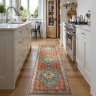 Felice Boho Tribal 2x8 Washable Kitchen Runner Rug  Soft Rug Runners For Hall   