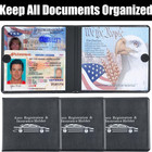 Auto Registration And Insurance Card Holder 2 Packs Car Document Id Holder Gl   