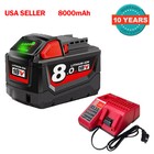 Battery For Milwaukee For M18 18v 8ah 8 0ah Extended Lithium 48-11-1811