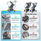 Clear Stroller Rain Cover  Universal Fit  All-around Protection clear
