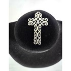 Vintage Mexico 925 Sterling Silver Filigree Scroll Openwork Cross Pendant