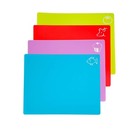 Flexible Plastic Cutting Board Mats 4 Pack 15 X 12 Inch Thick Waffle Back Grip