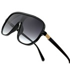 Sunglasses Men s Fashion Oversized Black Frame Designer Shades Retro Street Wear