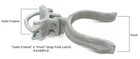 Heavy Duty Fork Latch - Malleable -1-5 8  X 2 1 2   2 3 8  Od  Chain Link Gate