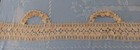 Vintage Crochet Lace Dress Trim Bodice Ecru Cotton Handmade