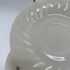 6 Vintage Fire King Oven Ware Ivory Saucers No Chips Or Cracks