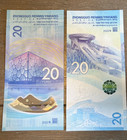China 2022 Beijing Winter Olympics 20 Yuan Banknotes - Both Ski And Snowboard