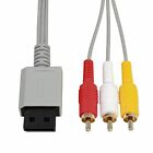 New Audio Video Av Composite 3 Rca Cable Cord For Nintendo Wii   Wii U Grey