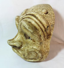 Vintage Papier Mache Ghost Spirit Halloween Art Mask Signed Agostino Dessi Italy
