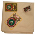 Bsa National Camping School Pp   Slide Neckerchief Tan  lb1823 