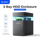 Orico 5 Bay 3 5  Sata Hard Drive Enclosure Usb 3 0 Magnetic Hdd Docking Station