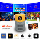 Portable Home Theater Mini Projector Led 1080p Wifi - Free Hdmi Cable And Stand