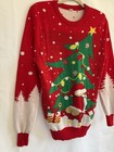 Santa Butt Crack Twerking Ugly Christmas Sweater Funny Holiday Party Sz M