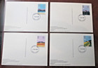Gb Phq Cards 1983 -commonwealth Day  Back - Fdi  Full Set Used Free Post Uk
