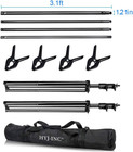 12ft X 10ft Photo Video Studio Heavy Duty Adjustable Photography Muslin Backdrop