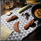 6 Pieces Cast Iron Handle Cover Handmade Thick Skillet Handle Cover Full Grai   