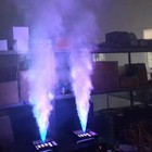 Smoke Fog Machine Dmx Dj Party Vertical Spray Fog Stage Light Rgb 24 Led Light