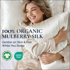 Premium Silk Pillowcase 100  Organic Mulberry Silk  22 Momme  Grade    Fast Ship