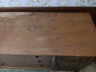 Antique Mid Century Solid Oak Buffet