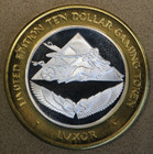 Luxor Las Vegas Limited Edition  999 Pure Silver Ten Dollar Gaming Token 