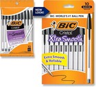 Bic Cristal Xtra Smooth Ballpoint Pen  Medium Point  1 0mm   Black  10-count