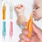 Baby Safety Tweezer 3pcs Plastic Ear Nose Navel Cleaner Infant Care Clip Tool