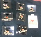 Lot Of 3 Goldtonetac Pin I  heart  Jazz  Swimming  Skating  Tap music  Twirling 