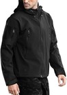 Men Waterproof Tactical Soft Shell Jacket Coat Fleece Lined Zip Up Hoodie Jacket