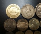 Group Lot Of 31 Us Tokens Unsearched Gaming Trade Good For Transit Medals Estate
