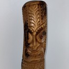Vintage Hand Carved Hawaiian Tiki Totem 17    Wood Sculpture Hawaii 1999 Large