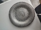 Antique Exquisite Solid Sterling Silver Egyptian Embossed Intricate Design Tray