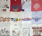 Vintage 80s 90s Graphic Shirts Promo Funny Cartoons Sport Destinations Lot Of 20