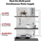 Tankless Water Heater Propane Gas 80 000 Btu On-demand Indoor Instant Hot Water